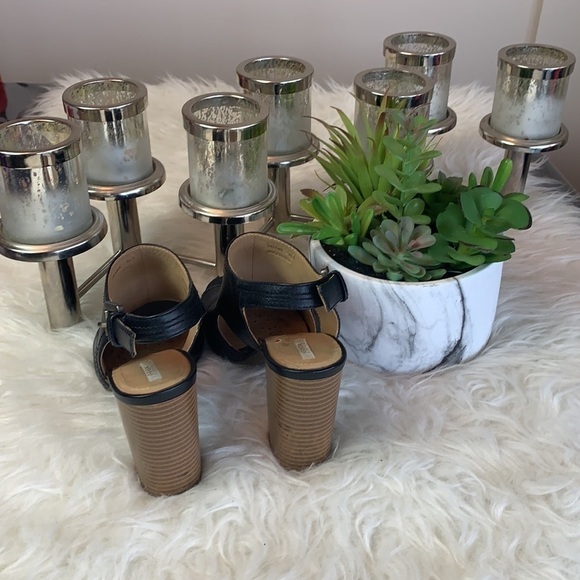 Geox Respira Women’s Audalies Black Open Toe Block Heel Sandals Size 36.5 EU - Picture 6 of 15